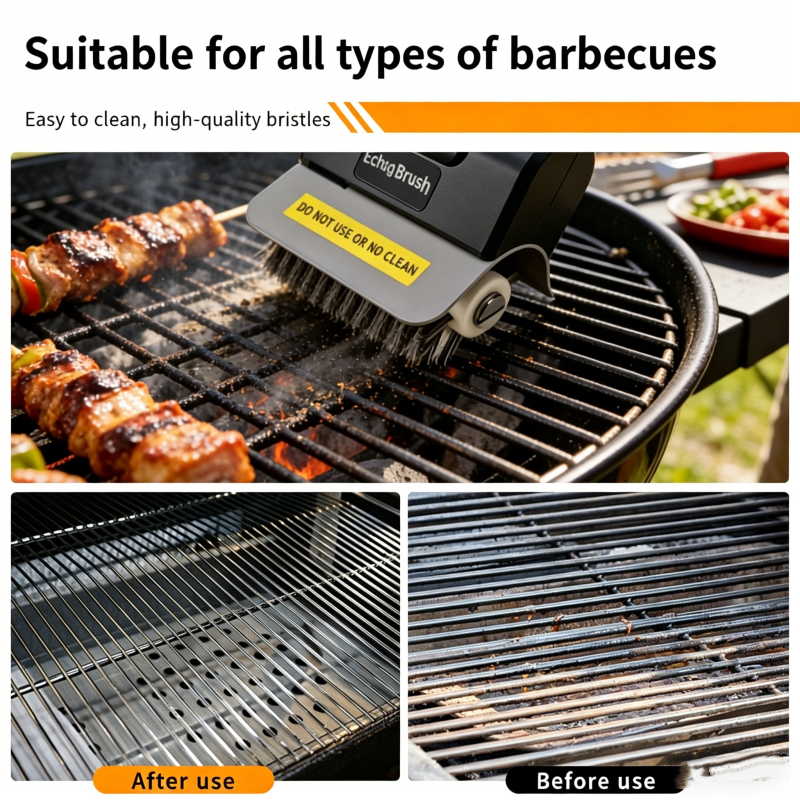 🍖🔥 50% RABATT! Kabelloser Elektrischer Grillbürste – Reinigt schnell & mühelos, robust & langlebig – Ideal für Gas-, Kohle- & Elektrogrills ✨