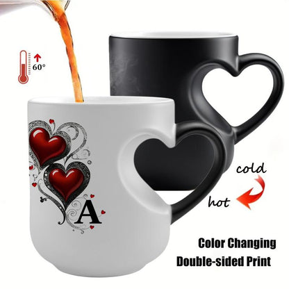 💝50% RABATT! ✨Farbwechselnde Keramiktasse mit Herzhenkel, Valentinstag