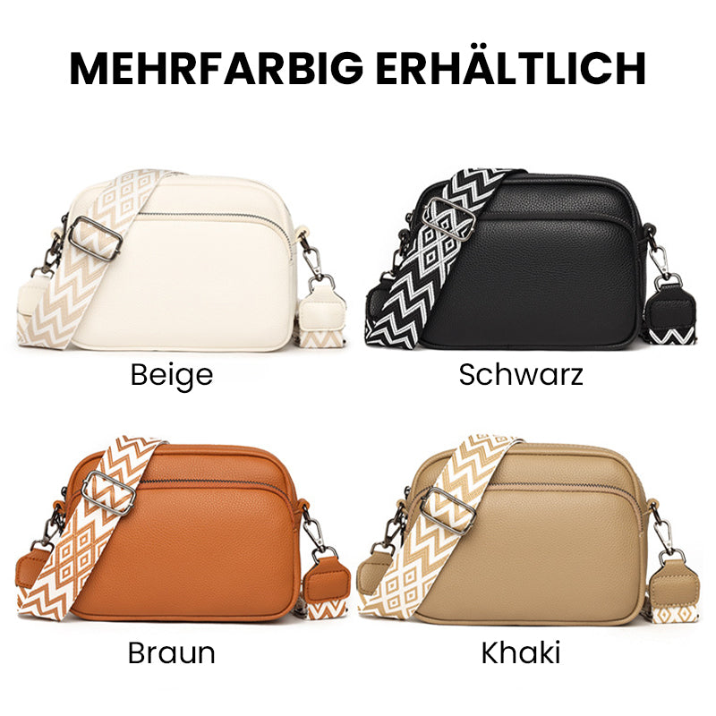 Damen Umhängetasche im Vintage-Stil mit geometrischem Muster