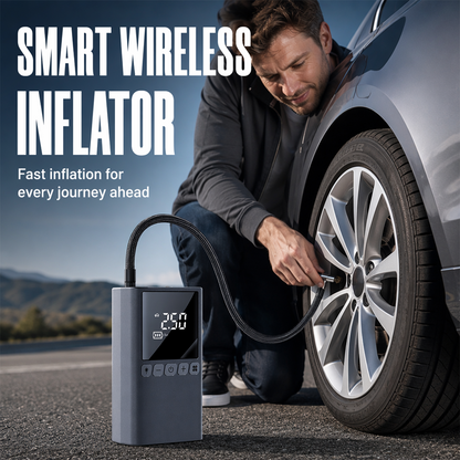 🔋🚗 50% RABATT! Tragbarer Digitaler Reifenkompressor – Kabellos, präzise & schnell – Ideal für Auto, Motorrad, Fahrrad & Bälle – Perfekt für unterwegs & Zuhause ✨