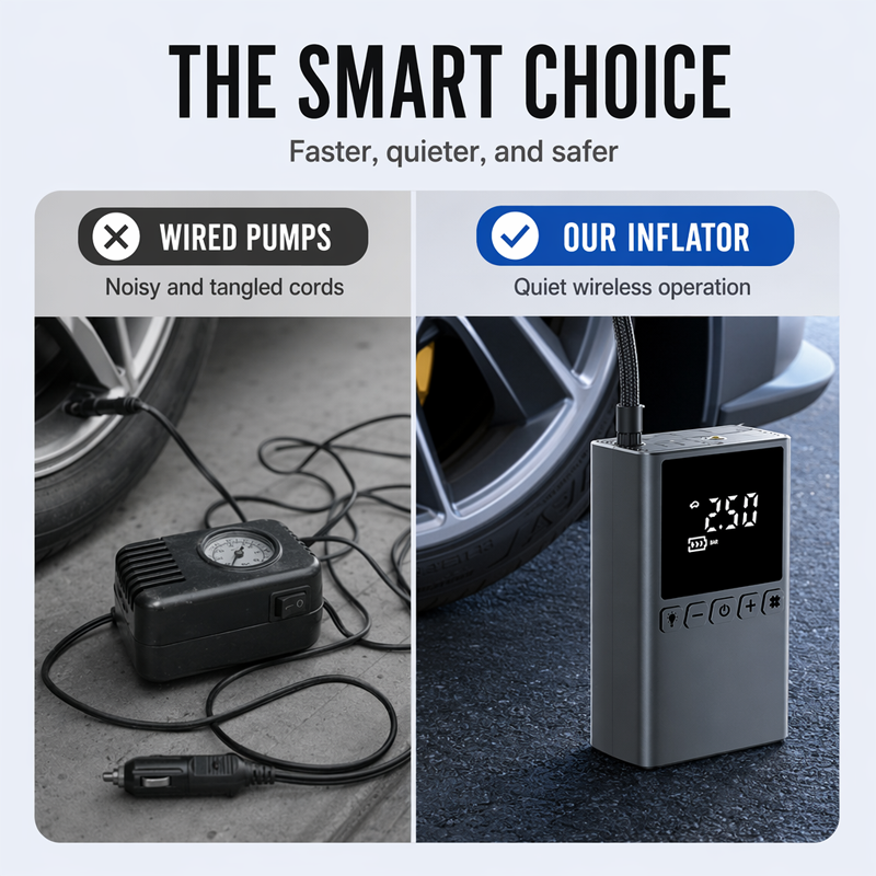 🔋🚗 50% RABATT! Tragbarer Digitaler Reifenkompressor – Kabellos, präzise & schnell – Ideal für Auto, Motorrad, Fahrrad & Bälle – Perfekt für unterwegs & Zuhause ✨