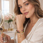 🎉 NUR FÜR KURZE ZEIT 50% RABATT! 💎 Elegantes Turmalin-Armband – Doppelwickel-Design mit Kristallakzenten & Schloss-Charm ✨