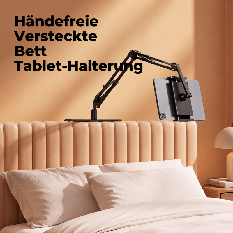 📢📢50% RABATT !!⏰Magnetischer Tablet-Ständer für das Bett mit versteckter Matratzenhalterung