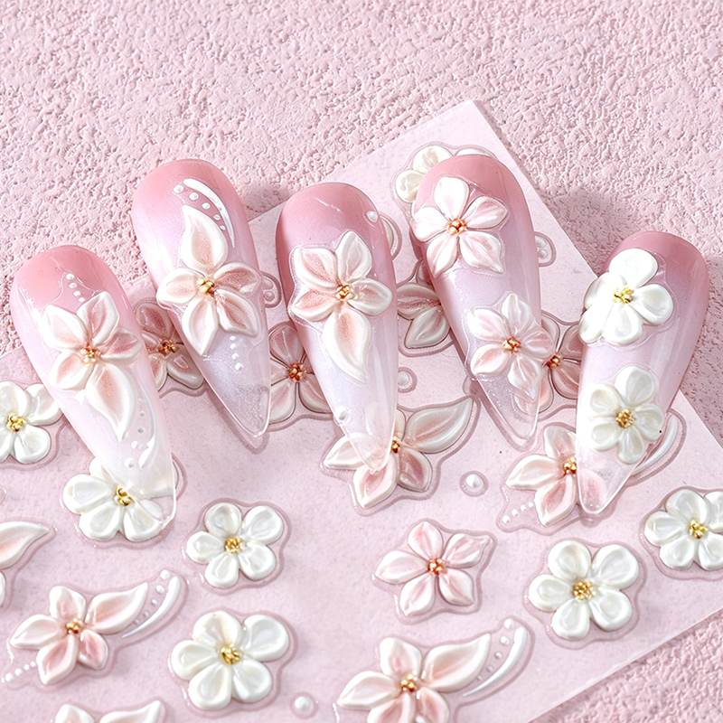 🔥Kauf 1 Erhalte 1 Gratis💅5D Blumen-Nagelsticker
