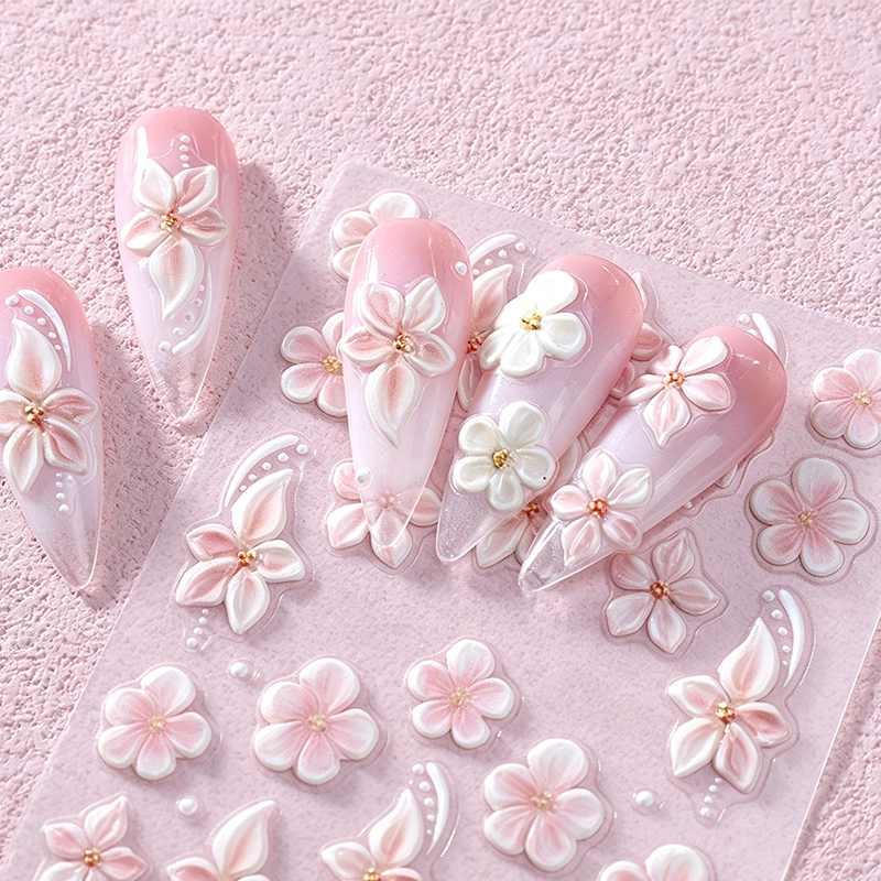 🔥Kauf 1 Erhalte 1 Gratis💅5D Blumen-Nagelsticker