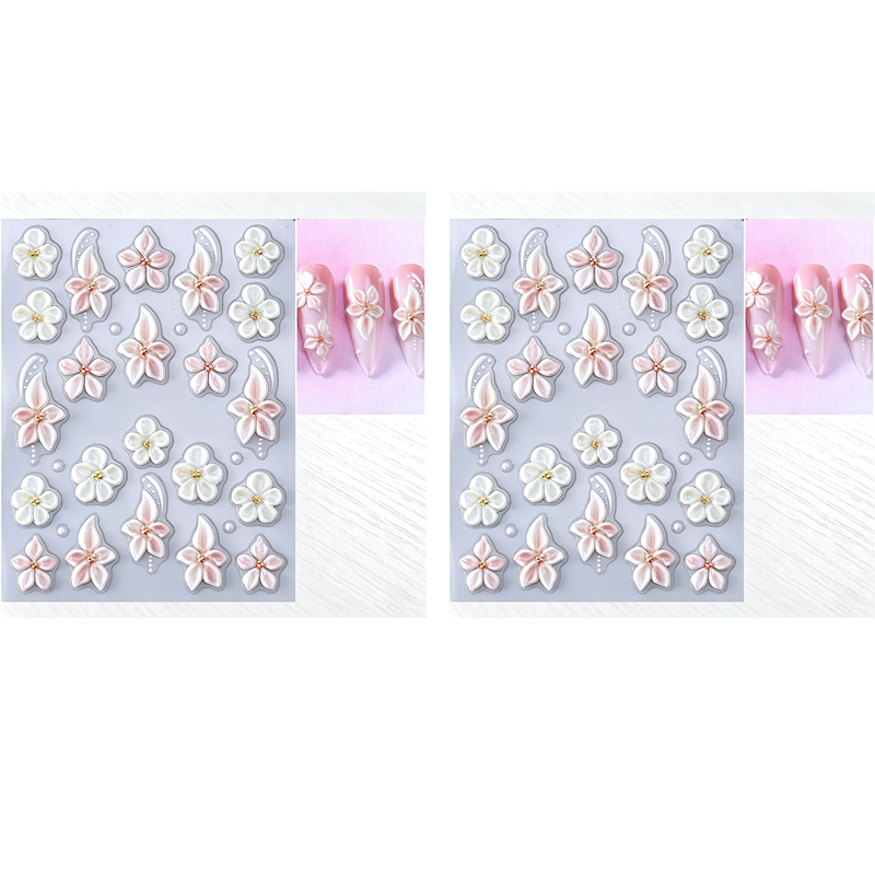 🔥Kauf 1 Erhalte 1 Gratis💅5D Blumen-Nagelsticker