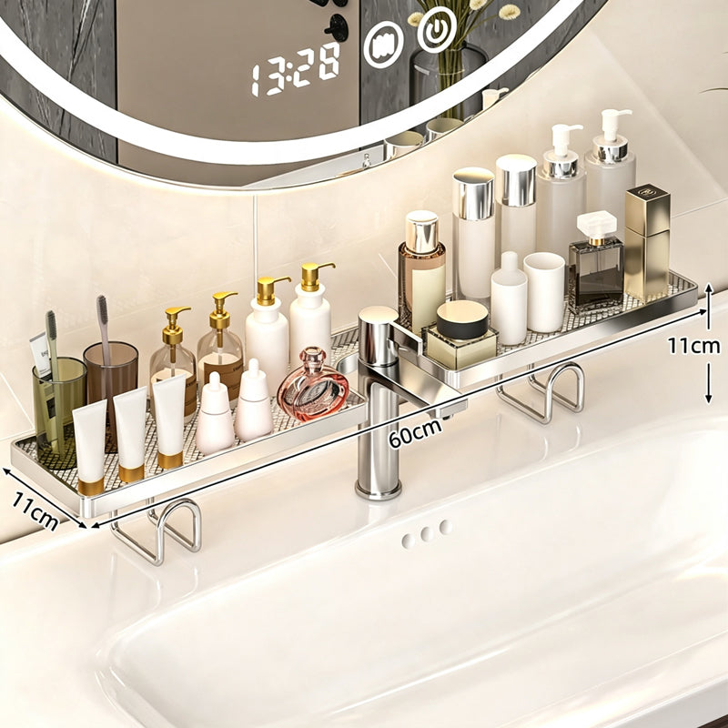 🚰✨ 50% RABATT! Armatur-Ablageregal für die Spüle – Praktischer Stauraum am Wasserhahn – Ideal für Schwämme, Seife & Spülutensilien ✨
