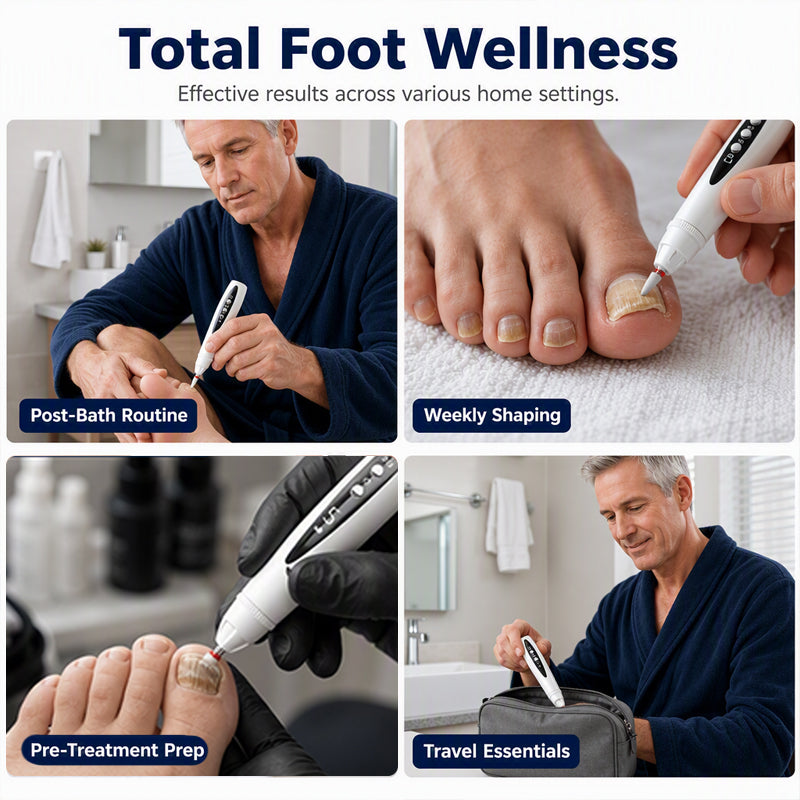 2-in-1 Elektrische Nagelfräse mit UV-Gel-Licht – Tragbares Maniküre- & Pediküre-Set