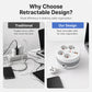 📢📢50% OFF !! ⏰Multi Outlet Round Power Strip with Cable Storage
