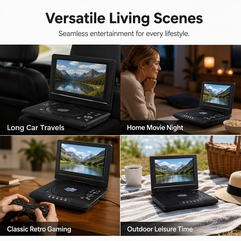 🎬 50% RABATT! Multifunktionaler tragbarer HD-DVD-Player – Hohe Auflösung, leichter Transport & vielseitig einsetzbar – Ideal für Reisen, Kinder in der Rückbank & Home-Entertainment ✨