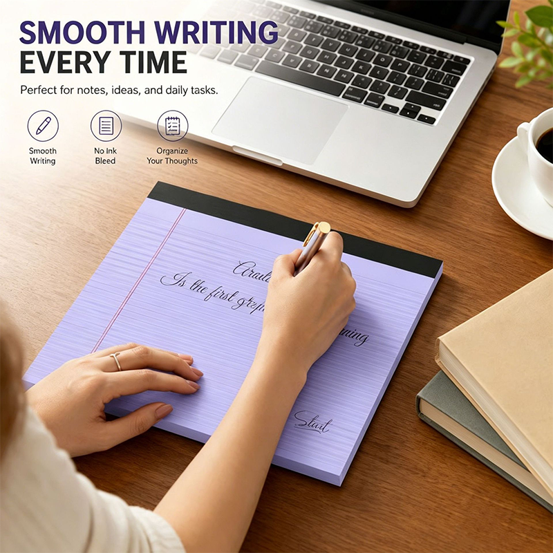 📝 JETZT 50% RABATT! ✏️ Minimalistischer Linierter Schreibblock – Klares Design, glattes Papier & tragbar – Perfekt für Notizen, Tagebuch & tägliche Planung 📓