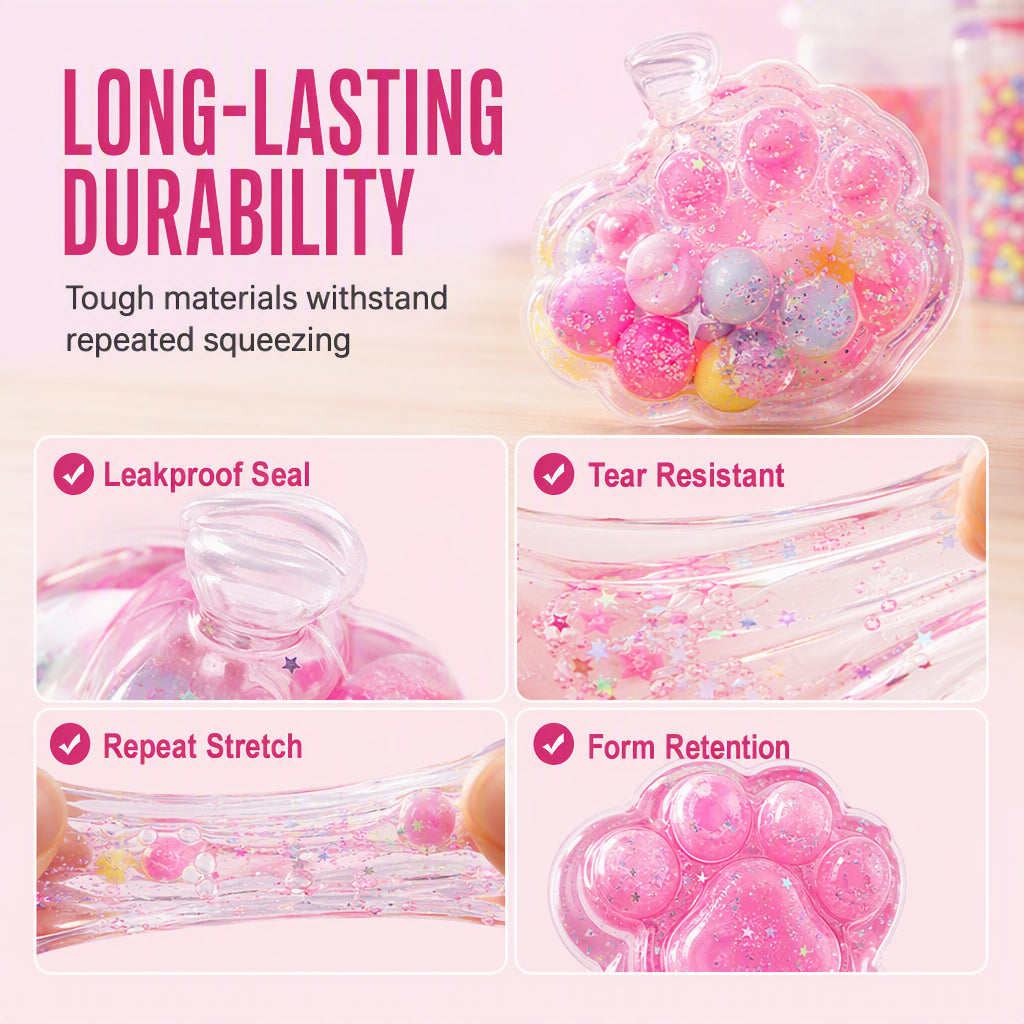 🧸 50% RABATT! 🎁 DIY-Bausatz „Fried Ice“ Squishy – Katzenkrallen-Motiv, kreativ & weich – Ideal für Kinder & entspannenden Spielspaß ✨