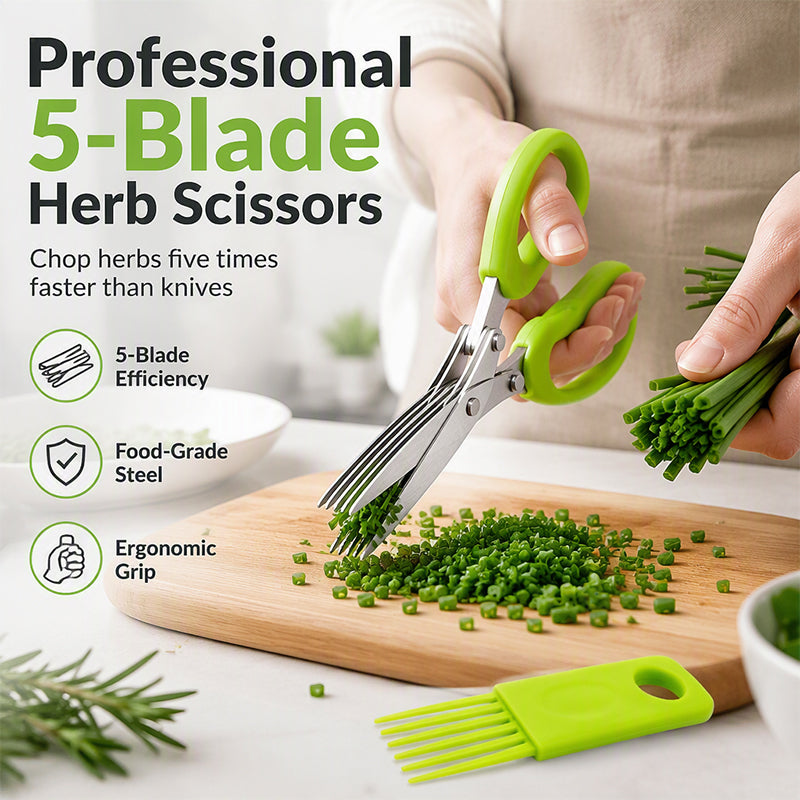 ✂️🔥 50% RABATT! 🌿 Mehrschichtige Küchenschere aus rostfreiem Edelstahl, scharf und vielseitig für alle Küchenarbeiten🍚