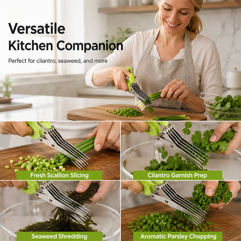 ✂️🔥 50% RABATT! 🌿 Mehrschichtige Küchenschere aus rostfreiem Edelstahl, scharf und vielseitig für alle Küchenarbeiten🍚