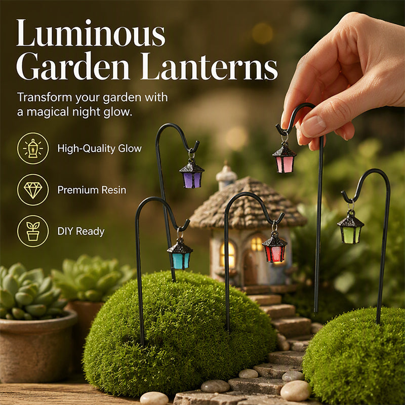 🌙 50% RABATT!✨ Leuchtende Retro-Laterne Pflanzenstecker, warmes Licht für Garten und Blumenbeete🌿
