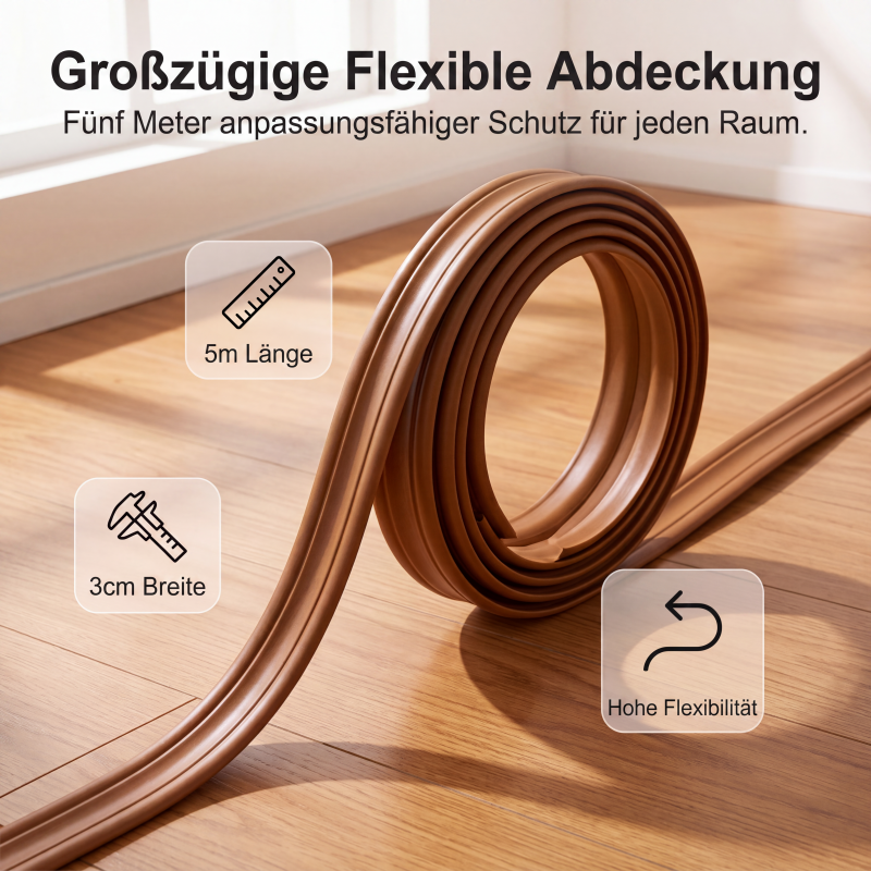 📏 50% RABATT! Flexibles Formleistenband für Wandkanten – Einfach zu verlegen, selbstklebend & vielseitig einsetzbar – Perfekt für saubere Übergänge ohne Fräsen ✨
