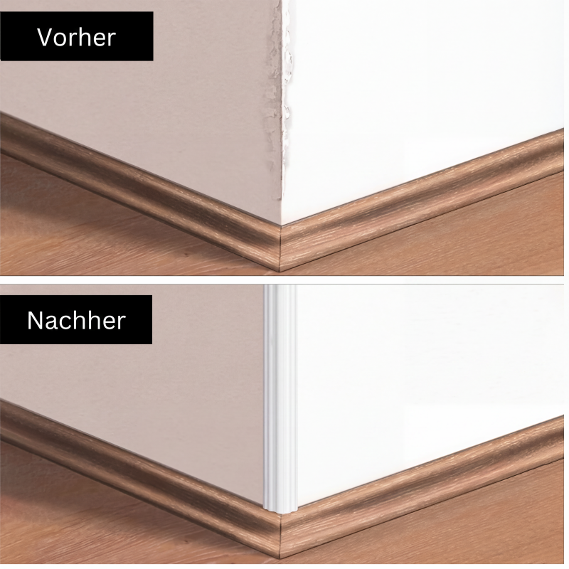 📏 50% RABATT! Flexibles Formleistenband für Wandkanten – Einfach zu verlegen, selbstklebend & vielseitig einsetzbar – Perfekt für saubere Übergänge ohne Fräsen ✨
