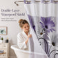 🚿 50% RABATT! Eleganter bedruckter Duschvorhang mit Doppelschicht und Ösen – Stilvoll, wasserabweisend & pflegeleicht – Perfekt für Badezimmer-Upgrade & Wellness-Feeling ✨