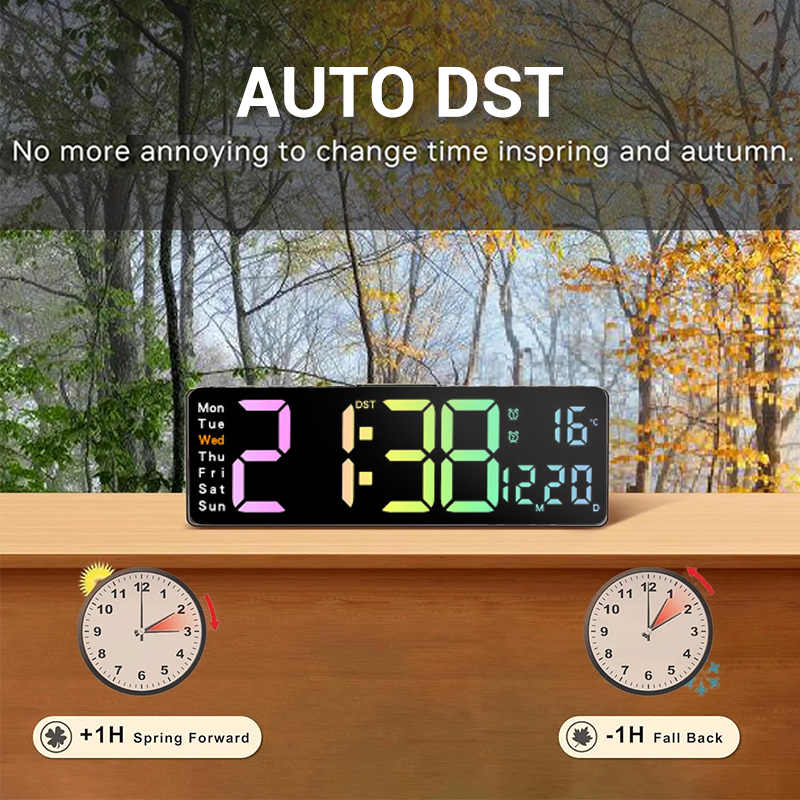 🌈 Colorful LED Digital Alarm Clock