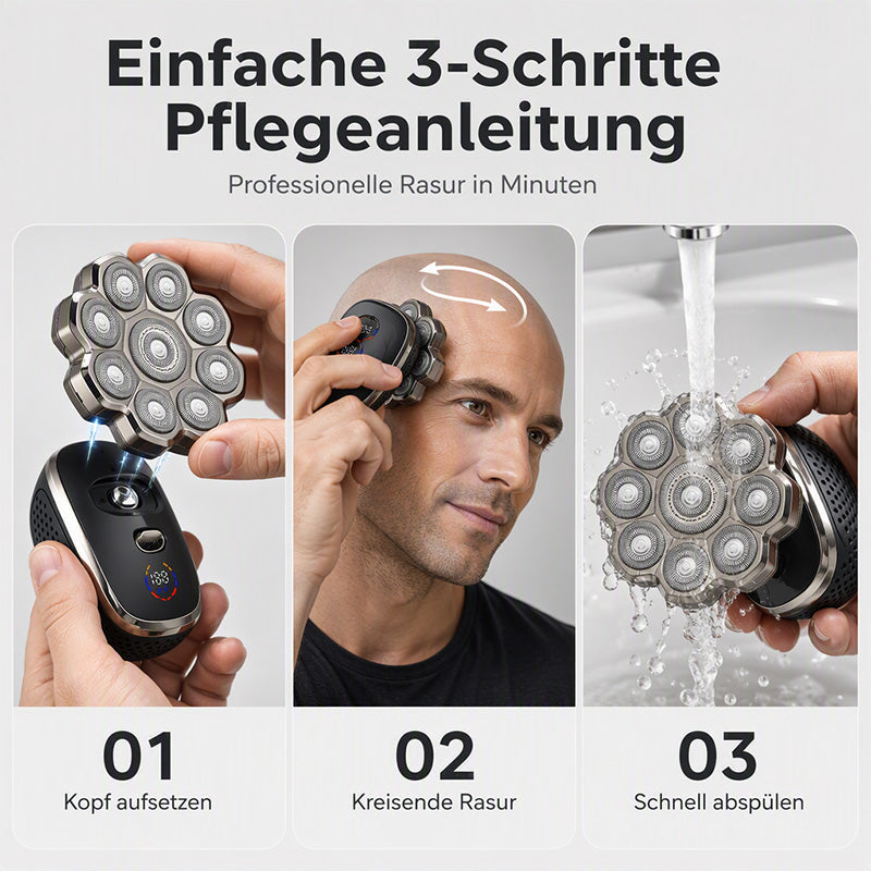 📢📢50% RABATT !!⏰Wasserdichter elektrischer Haarschneider mit Akku