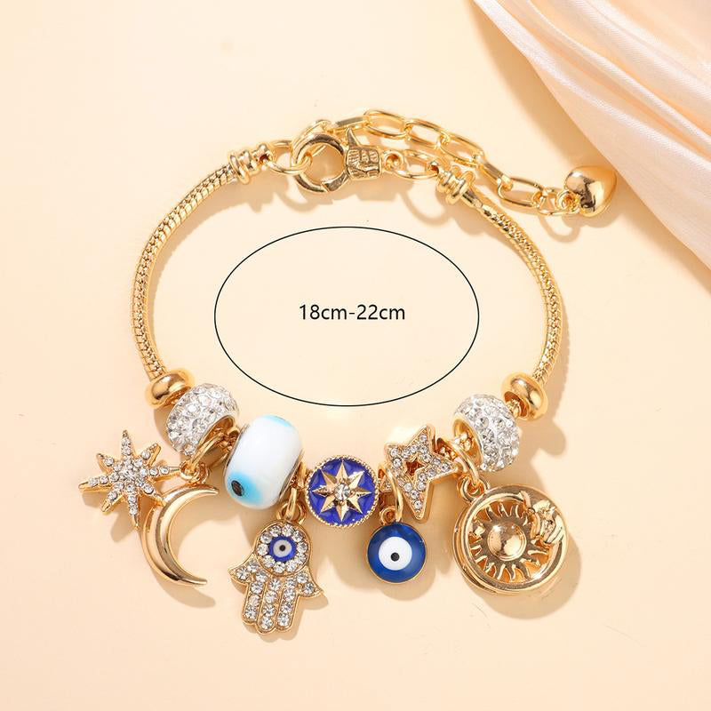🌙✨ 50% RABATT! Himmliches Sonne-Mond-Charm-Armband – Mystisch, symbolträchtig & elegant – Perfekt für Alltag, Festival & Geschenke 🌞
