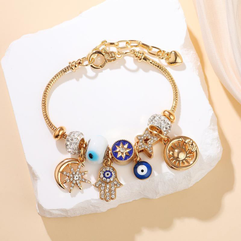 🌙✨ 50% RABATT! Himmliches Sonne-Mond-Charm-Armband – Mystisch, symbolträchtig & elegant – Perfekt für Alltag, Festival & Geschenke 🌞