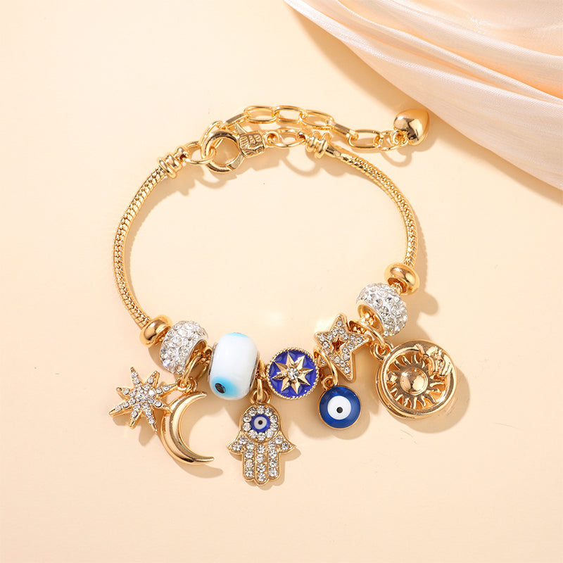 🌙✨ 50% RABATT! Himmliches Sonne-Mond-Charm-Armband – Mystisch, symbolträchtig & elegant – Perfekt für Alltag, Festival & Geschenke 🌞