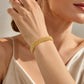 💎 50% RABATT! ✨ 14K vergoldetes breites Mesh-Armband – Luxuriöses Design, langlebig & elegant – Perfektes Geschenk für sie 🎁