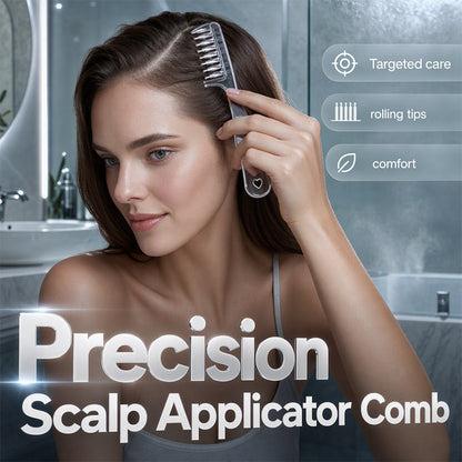 💆 50 % RABATT! 💖 Kopfhaut-Applikator Kamm – Präzisionskamm für gleichmäßige Verteilung & sanften Rollkontakt – perfekt für die tägliche Kopfhautpflege ✨