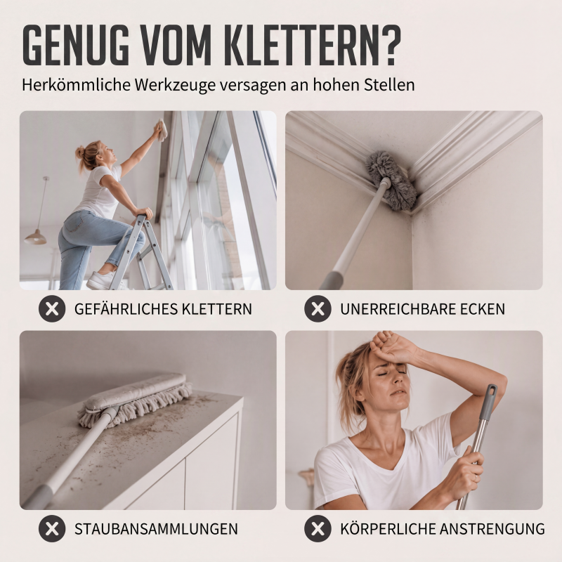 🧹 50% RABATT! 🏠 Dreieckiger Reinigungsmop – Ausziehbar, vielseitig & effizient ✨