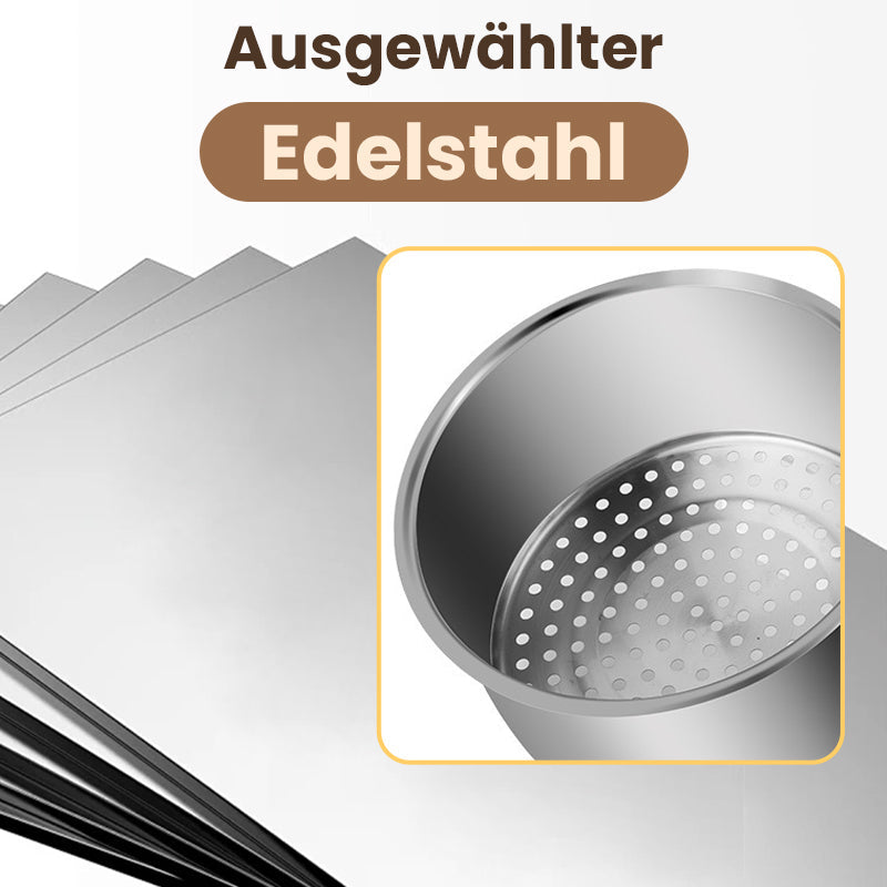 50% RABATT! 🪣 Hänge-Siebkorb für die Spüle – Platz sparend, universelle Passform & vielseitig einsetzbar