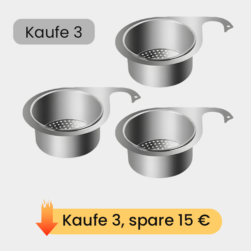 50% RABATT! 🪣 Hänge-Siebkorb für die Spüle – Platz sparend, universelle Passform & vielseitig einsetzbar