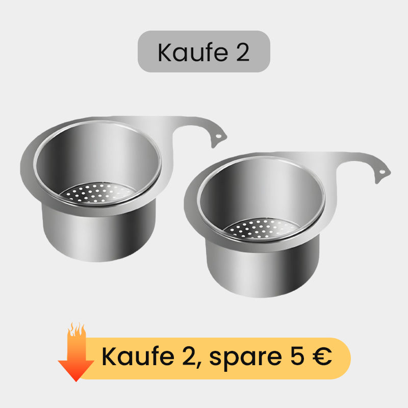 50% RABATT! 🪣 Hänge-Siebkorb für die Spüle – Platz sparend, universelle Passform & vielseitig einsetzbar