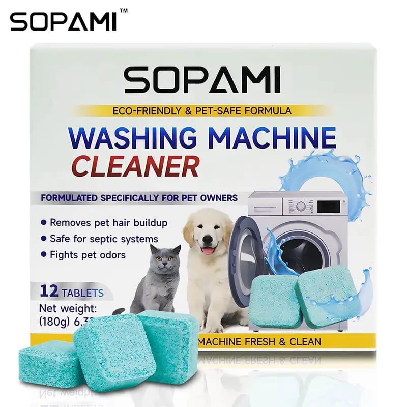 🧼 50% RABATT! 🐾 Umweltfreundlicher Waschmaschinenreiniger – Tiergerüche entfernen, Haarreste lösen & Maschine frisch halten 🌿
