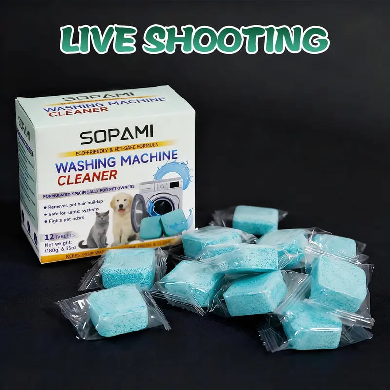 🧼 50% RABATT! 🐾 Umweltfreundlicher Waschmaschinenreiniger – Tiergerüche entfernen, Haarreste lösen & Maschine frisch halten 🌿