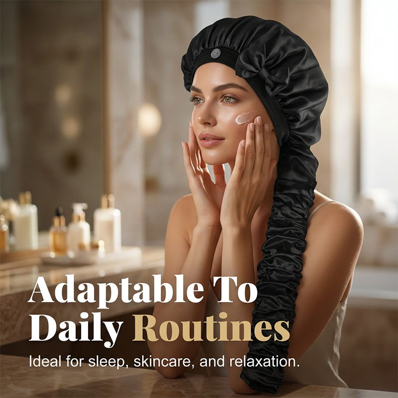 Heatless Curl Satin Bonnet for Sleeping