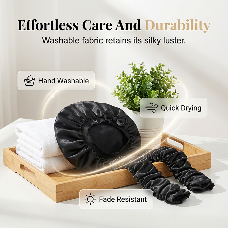 Heatless Curl Satin Bonnet for Sleeping