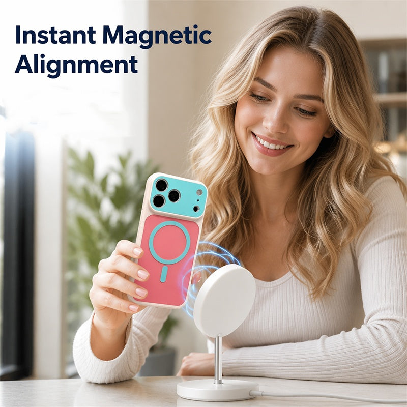 ⏳ Blitz-Angebot! 🧲 Integrierte Magnetausrichtung – bequemes kabelloses Laden mit MagSafe. Kein Verrutschen, kein Frust 🎯