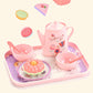 🍵 BLITZANGEBOT: 50% RABATT! 🦄 Kinder-Teeservice Spielzeug – PP/PS – 17-teilig Tragbar für Kinder ab 3 Jahren – Fantasiespiel & Teeparty 🎀
