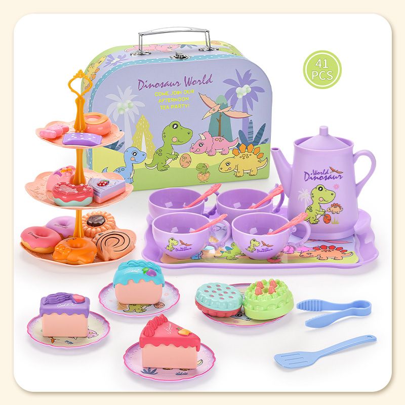 🍵 BLITZANGEBOT: 50% RABATT! 🦄 Kinder-Teeservice Spielzeug – PP/PS – 17-teilig Tragbar für Kinder ab 3 Jahren – Fantasiespiel & Teeparty 🎀