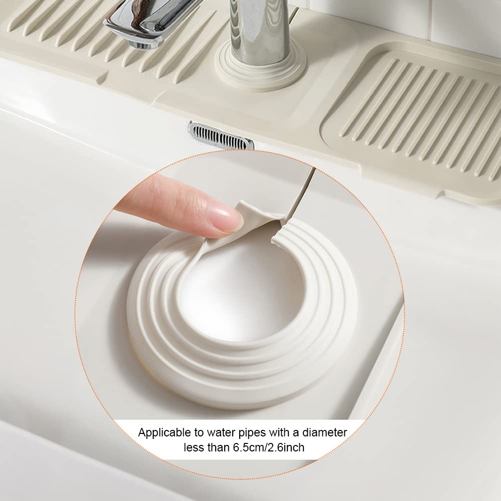 🚰💥 NUR FÜR KURZE ZEIT 50 % RABATT! Küchen- & Badezimmer-Wasserhahn-Spritzschutzmatte – Silikon-Tropffänger, verdickte wasserdichte Ablaufmatte – 2 Größen ✨