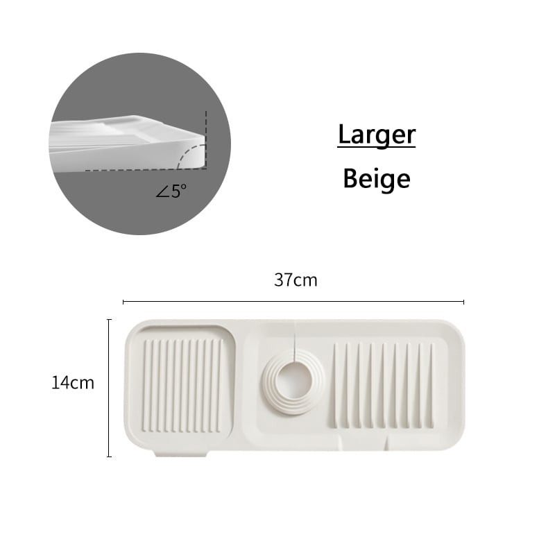 🚰💥 NUR FÜR KURZE ZEIT 50 % RABATT! Küchen- & Badezimmer-Wasserhahn-Spritzschutzmatte – Silikon-Tropffänger, verdickte wasserdichte Ablaufmatte – 2 Größen ✨