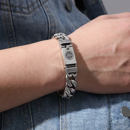 🤙 LIMITED‑TIME 50% OFF! ⚡ Men's Retro Six‑Syllable Mantra Bracelet – Meaningful, Masculine, Eye‑Catching ✨