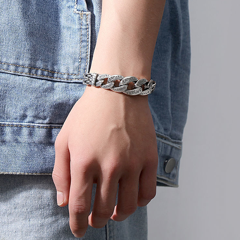 🤙 LIMITED‑TIME 50% OFF! ⚡ Men's Retro Six‑Syllable Mantra Bracelet – Meaningful, Masculine, Eye‑Catching ✨