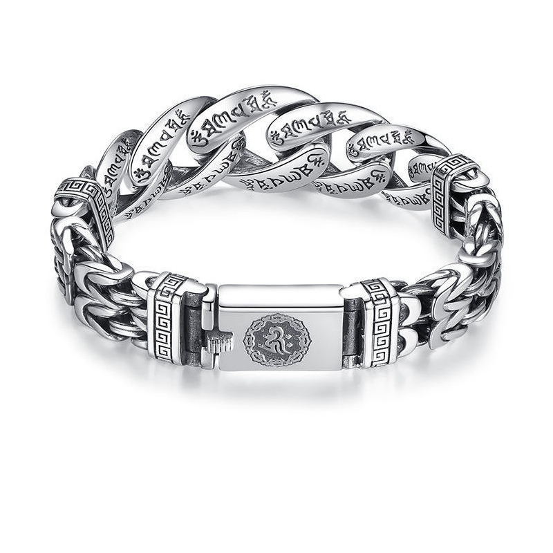 🤙 LIMITED‑TIME 50% OFF! ⚡ Men's Retro Six‑Syllable Mantra Bracelet – Meaningful, Masculine, Eye‑Catching ✨