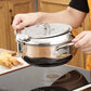 🍳🌡️ Fritierkessel mit Temperaturregelung – Edelstahl 304 Fritierkorb mit Öl-Ablaufsystem | Premium Qualität