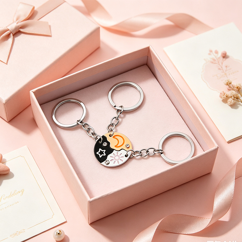 💝 LIMITIERTES ANGEBOT – Heute 50 % sparen! 💝 3-teiliges Freundschafts-Schlüsselanhänger-Set