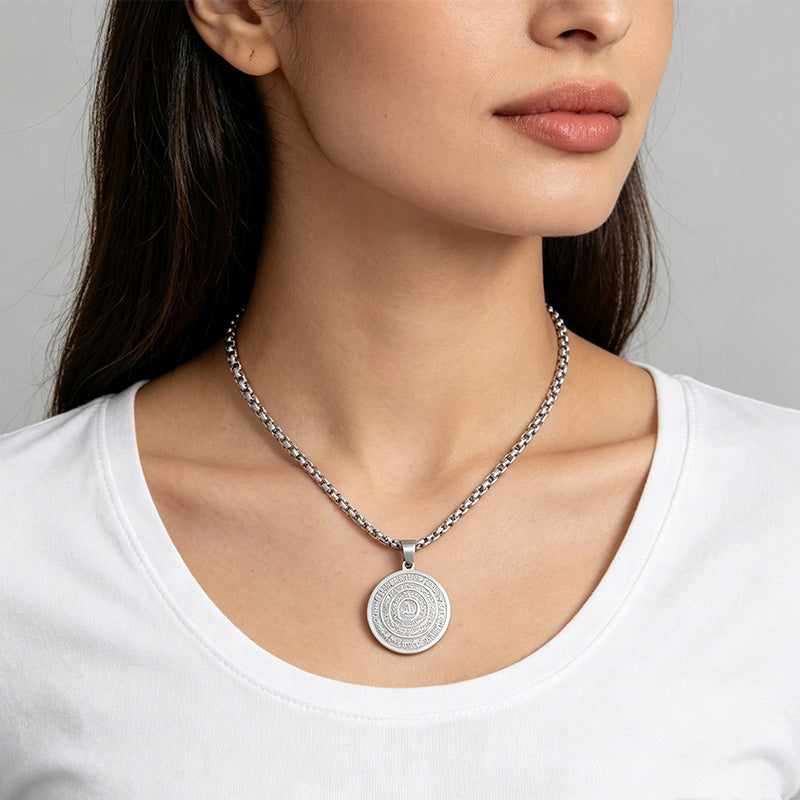 📿 50% RABATT! ✨ Halskette aus Edelstahl – Arabische Kalligrafie & elegant ✨
