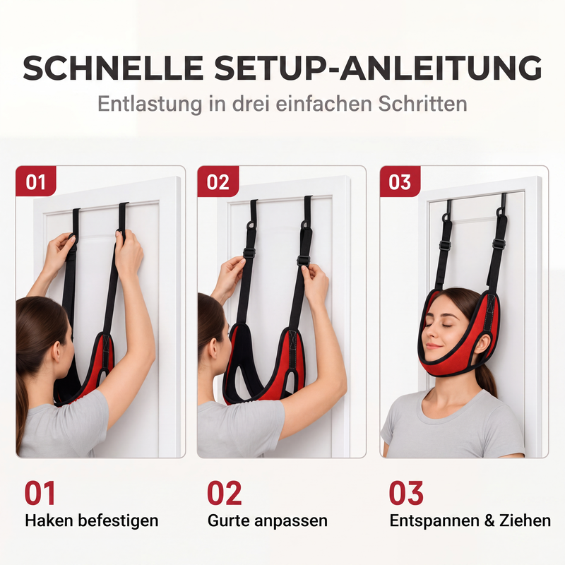 Über der Tür zu montierendes Halswirbelsäulen-Traktionsgerät zur Linderung von Nackenschmerzen