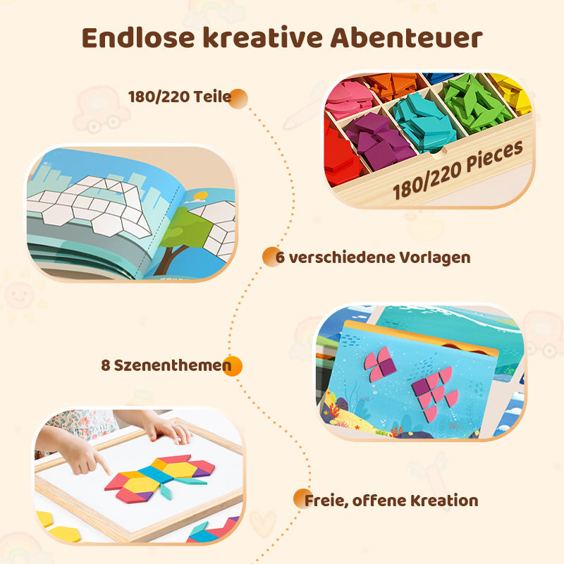🧩 Solange der Vorrat reicht – 49 % Rabatt! 🎉 Magnetisches Puzzlespiel aus Holz mit Motiven – Fördert Konzentration, Feinmotorik & Kreativität – Perfekt für Kinder & Erwachsene – Kompakt & magnetisch – ideal für Reisen & ruhige Stunden zu Hause ✨